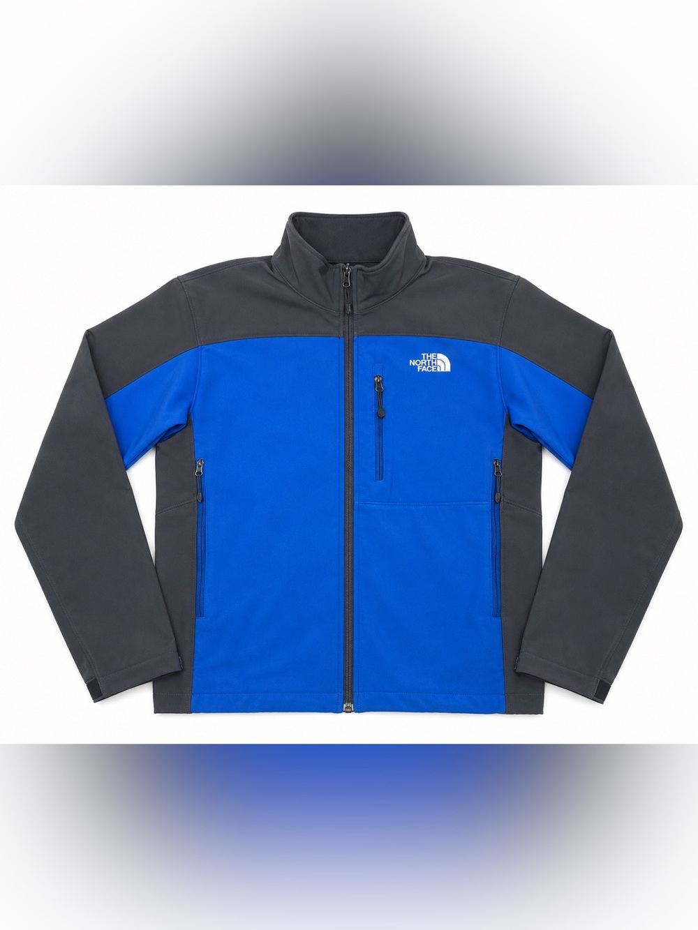 The North Face Apex Bionic Jacket Men’s Medium Blue Gray Softshell Full Zip